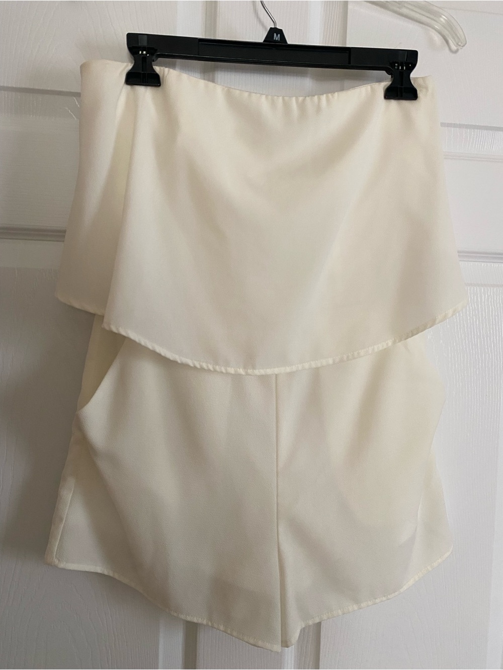 She + Sky Cream Layered Romper